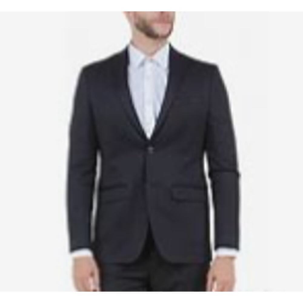 Zegarie Men's Sport Coat Blazer Suit Jacket Black Size 46 R New